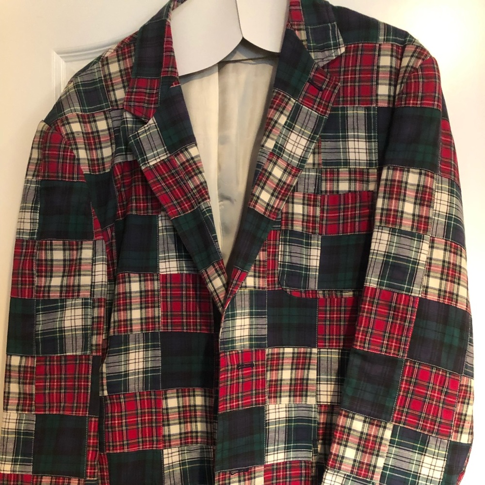 Tommy Hilfiger plaid patchwork jacket